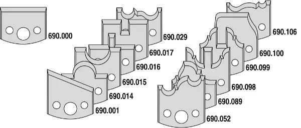 Beliebt CMT 692.013.03 Profilmesserkopf ohne Stopper 100x35x40 mm ALU MEC + 13 Messer
