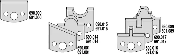 Angebot CMT 693.013.06 Profilmesserkopf mit Begrenzer 120x50x40 mm ALU MAN + 7 Messer