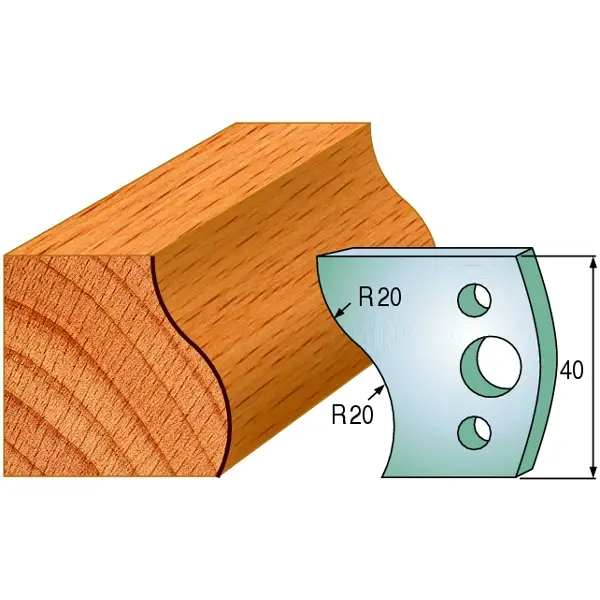 Aktuell CMT 691.009 Gegenmesserpaar Höhe 40 mm Nummer 9