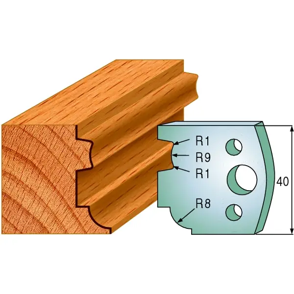 Abverkauf CMT 690.026 Profilmesserpaar Höhe 40 mm Nummer 26