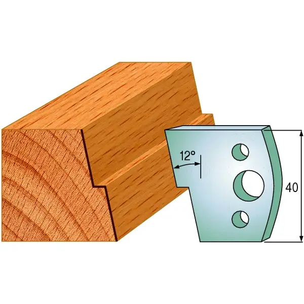 CMT 690.027 Coppia di coltelli profilati altezza 40 mm numero 27 Neue Ware