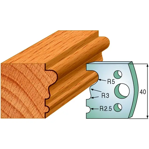 Aktuell CMT 690.033 Profilmesserpaar Höhe 40 mm Nummer 33