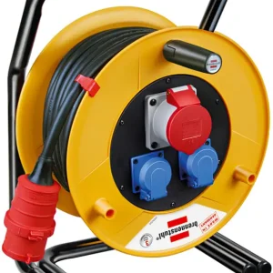 Brennenstuhl 1316200 Brobusta Avvolgicavo CEE 1 40m H07RN-F 5G1,5 IP44 16A per cantiere Preiswert