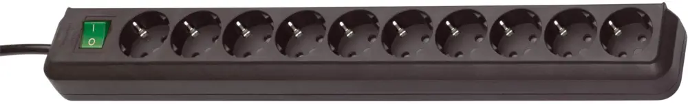 Online Kaufen Brennenstuhl 1159300010 Eco-Line Stekkerdoos 10-voudig + schakelaar 3m H05VV-F 3G1,5 zwart