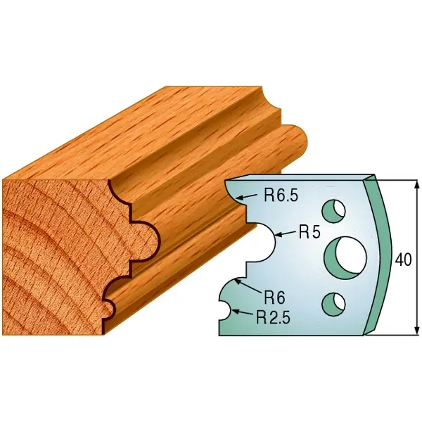Sichere Zahlung CMT 690.036 Par de cuchillas de perfil altura 40 mm número 36