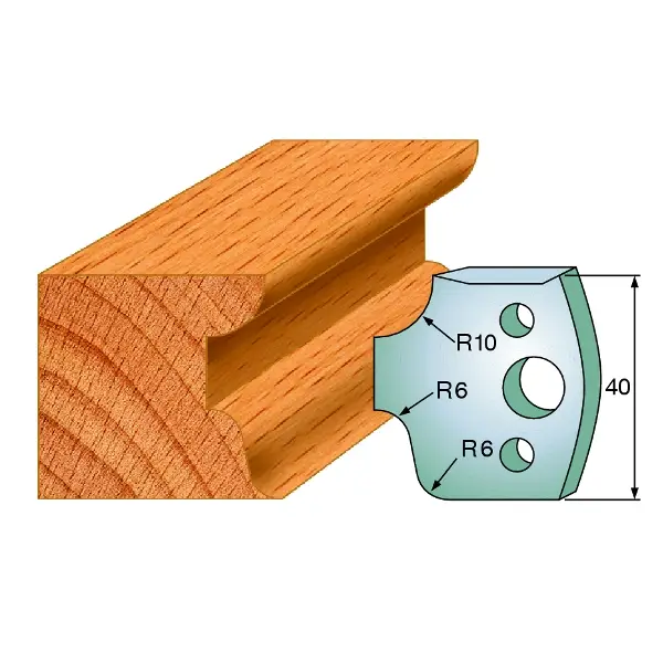 Top-Seller CMT 690.045 Paire de couteaux profilés hauteur 40 mm numéro 45