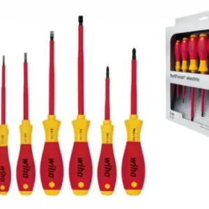 Zertifiziert Wiha 00833 320NK6 SoftFinish 6-teiliger Schraubendreher-Satz VDE Schlitz Kreuzschlitz