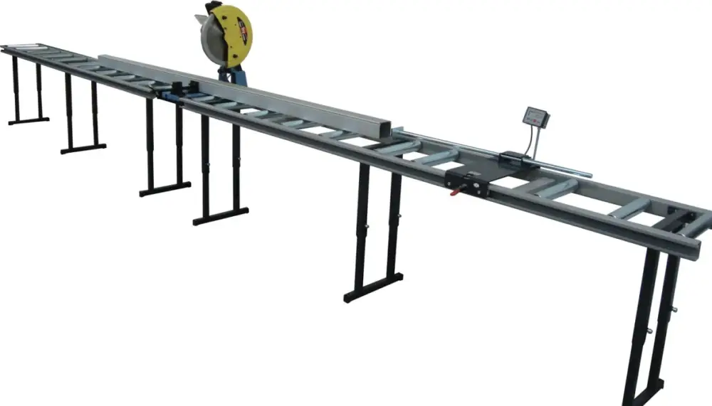 Jepson 609960A 9435 Dry Cutter metaalafkortzaag 355 mm + Rollenbaan 6 mtr. met analoge maatverdeling Top-Seller