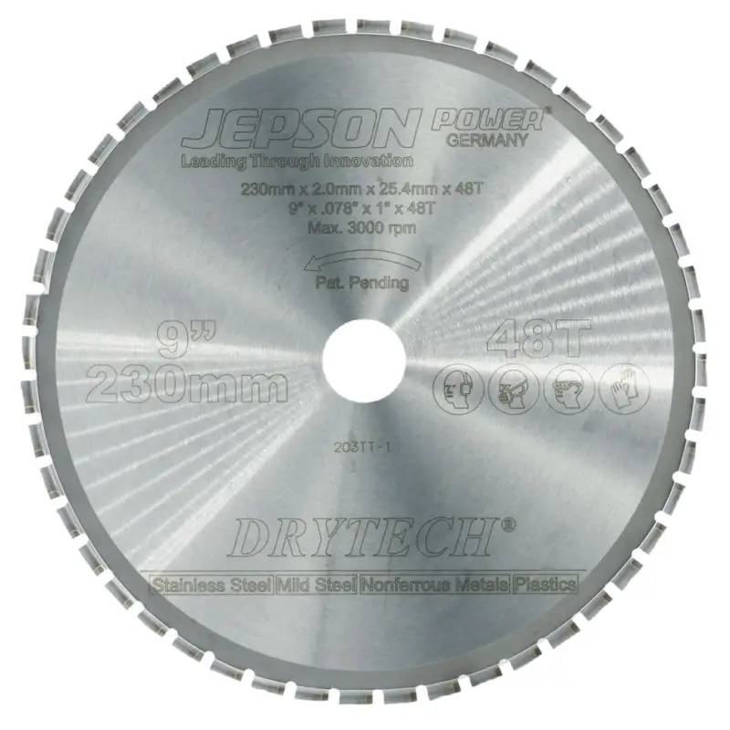 Ausverkauf Jepson 72123060 Drytech HM Zaagblad Ø 230 x 25,4 x 2,0 mm 60T voor aluminium