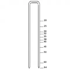 Preis Gesenkt Haubold Fasteners 574985 KG700-60 CRVS Staple 60 Inox A2 mm 5.400 pieces