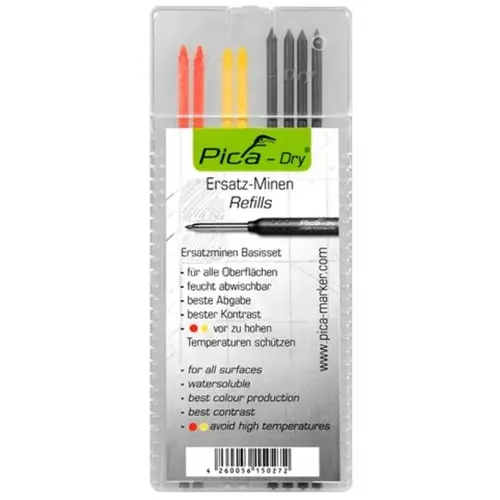 Pica PI4020 4020 Dry Ersatzminen Graphit für Markierungsstift Neue Ware