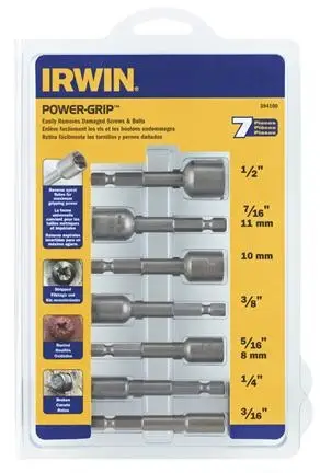 Preisreduziert Irwin 394100 Powergripset 3/16”-1/2”, 7 stuks