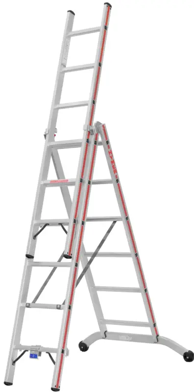 Jetzt Bestellen Hymer Mehrzweckleiter 3-teilig SC 60 Alu 3x6 Sprossen