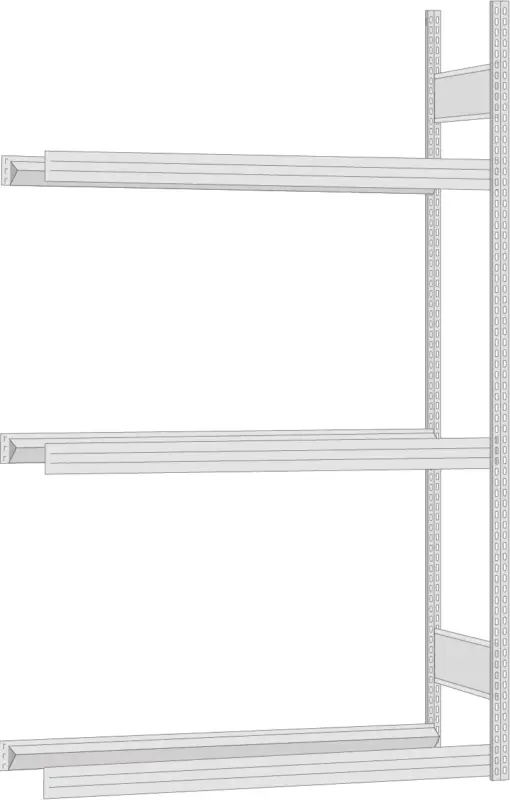 Regalwerk Reifenregal Anbaufeld 2000 x 875 x 400 mm Geprüft