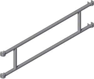 Echt ZARGES Fahrgerüst Geländer 0,55 x 1,80 m