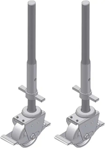 ZARGES Rollgerüst Lenkrolle mit Spindel 500 - 2er Set Billig