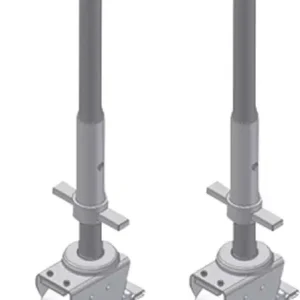 Billig ZARGES Rollgerüst Lenkrolle mit Spindel 600 - 2er Set