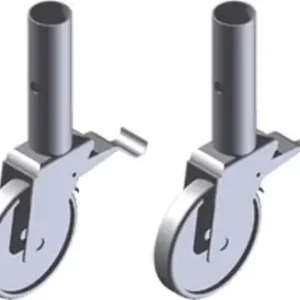 Bestpreis ZARGES Rollgerüst Lenkrolle mit Zapfen 300 - 2er Set