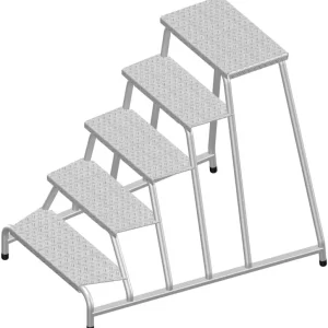Schnäppchen Layher Maschinentritt 1075 5 Stufen