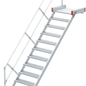 Echt euroline Podesttreppe 45° 12 Stufen - 600 mm