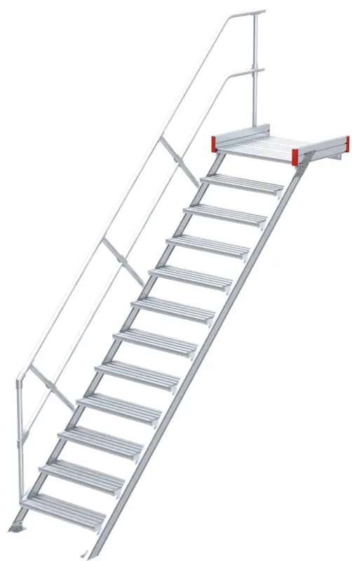 Echt euroline Podesttreppe 45° 12 Stufen - 600 mm