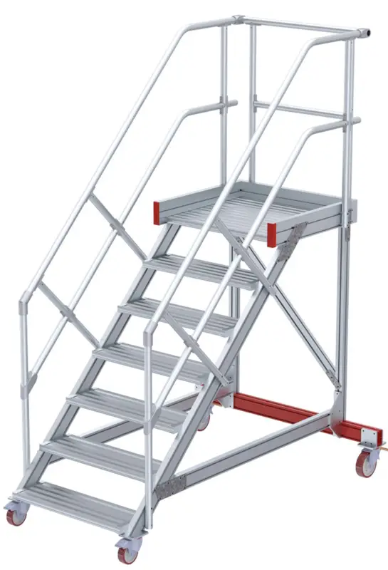 euroline Wartungsbühne 45° 7 Stufen - 1000 mm Neu Im Sortiment