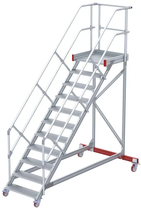 euroline Wartungsbühne 45° 11 Stufen - 1000 mm Markenprodukt