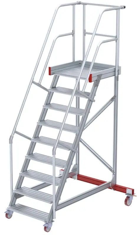 euroline Wartungsbühne 60° 9 Stufen - 600 mm Heißes Angebot