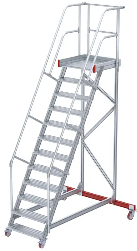 euroline Wartungsbühne 60° 12 Stufen - 600 mm Schnäppchen