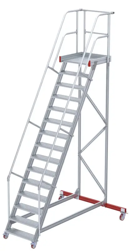 euroline Wartungsbühne 60° 15 Stufen - 600 mm Schnäppchen