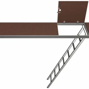Must-Have Layher U-Robust-Durchstieg 2,57 x 0,61 m mit integrierter Etagenleiter - Deckelversetzt