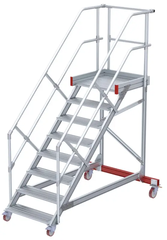 euroline Wartungsbühne 45° 8 Stufen - 600 mm Billig