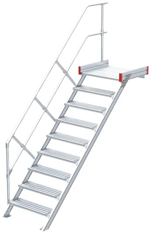 euroline Podesttreppe 45° 9 Stufen - 1000 mm Beliebt