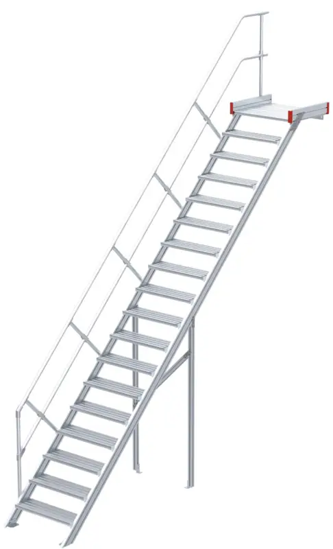 Top-Angebot euroline Podesttreppe 45° 18 Stufen - 1000 mm