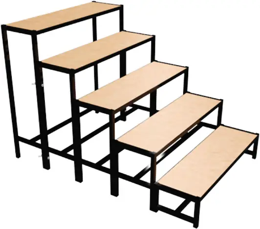 Nur Heute Bütec Bühnentreppe Stahl 5-stufig Indoor