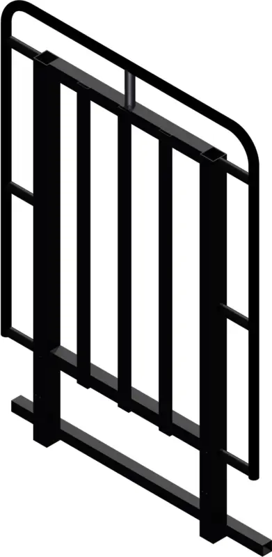 Expressversand Bütec Sicherheitsgeländer Stahl 110 cm - 6 x 4 m