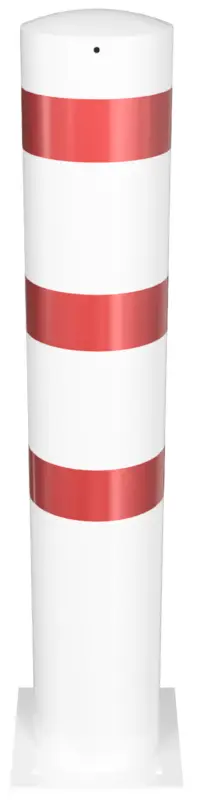 Neuheit Schake Stahlrohrpoller OD Ø 273 mm weiß rot - 1,50 m
