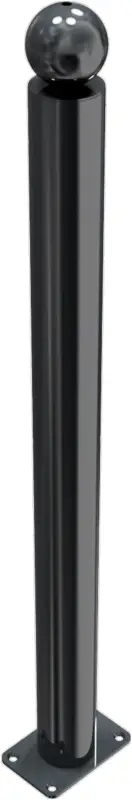 Direkt Vom Hersteller Schake Stilpfosten 475 OD Ø 76 mm schwarzbraun