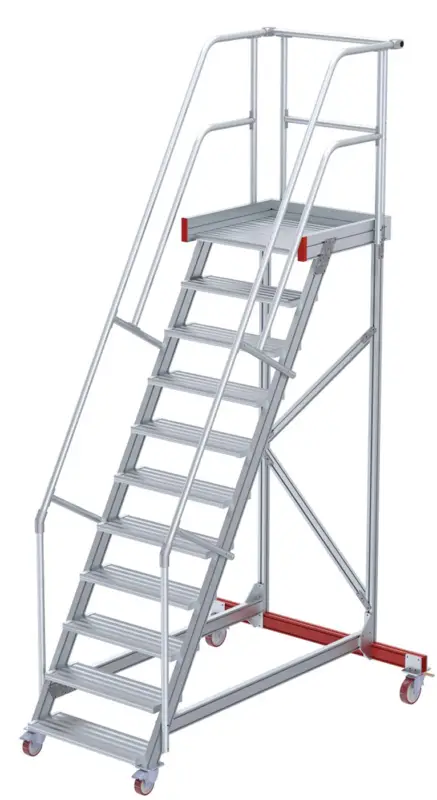 euroline Wartungsbühne 60° 11 Stufen - 800 mm Kracherpreis