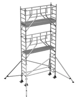 Rollgerüst ZARGES MultiTower S-PLUS 1T 0,75x2,50m - AH 6,45m Echt