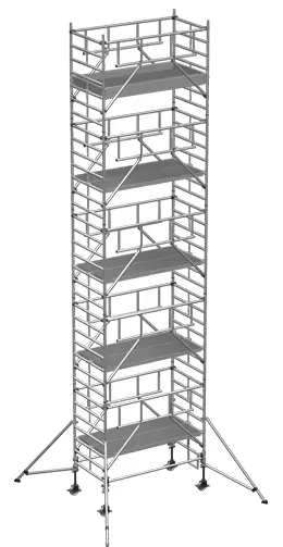 Rollgerüst ZARGES MultiTower S-PLUS 2T 1,35x2,50m - AH 11,20m Sonderangebot