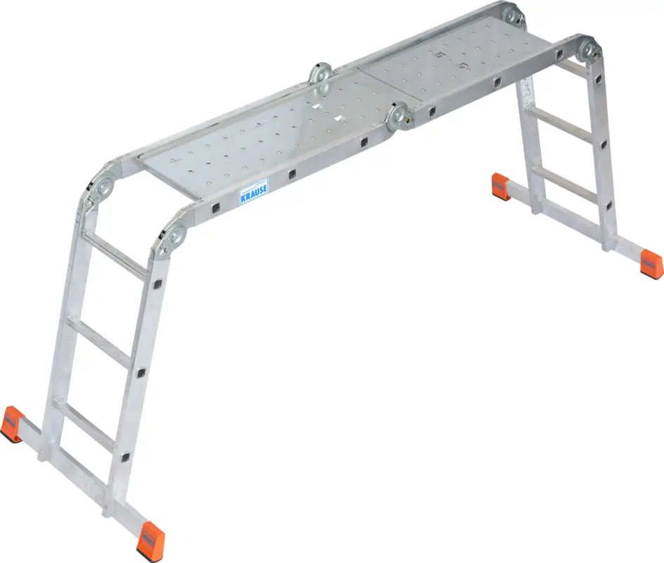 Krause Alu-Sprossengelenkleiter MultiMatic® 4x3 Sprossen mit Plattform Knallerangebot