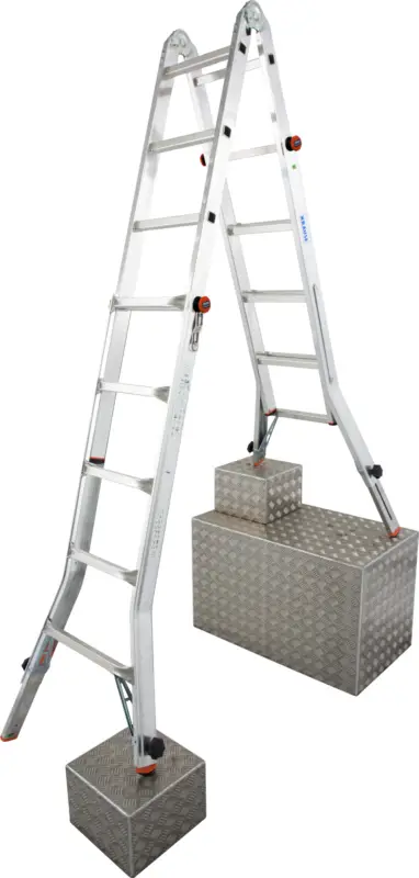 Krause Alu-Sprossenteleskopgelenkleiter TeleVario® 4x5 Sprossen Knallerangebot