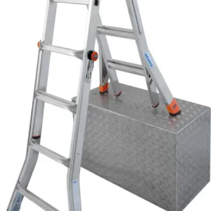 Krause Alu-Sprossenteleskopgelenkleiter TeleMatic® 4x4 Sprossen Neu