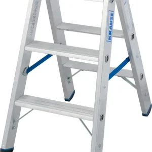 Krause Alu-Stufendoppelleiter 2x3 Stufen Highlight
