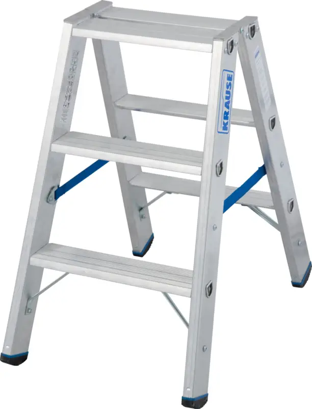 Krause Alu-Stufendoppelleiter 2x3 Stufen Highlight