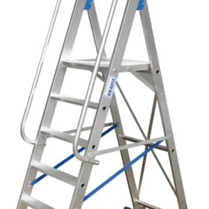 Krause Alu-Stufenstehleiter mit großer Standplattform 4 Stufen Rabatt