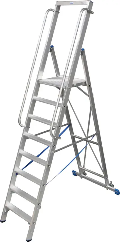 Online Kaufen Krause Alu-Stufenstehleiter mit großer Standplattform 8 Stufen