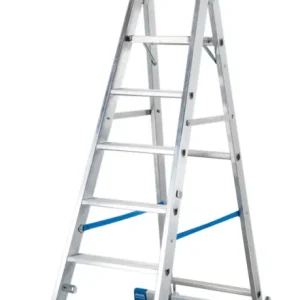 Krause Alu-Stufenstehleiter mit Traverse 12 Stufen Sonderaktion