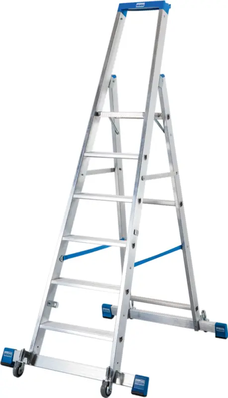 Krause Alu-Stufenstehleiter mit Traverse 12 Stufen Sonderaktion